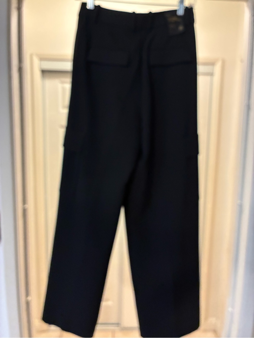 Babaton Black Wide-Leg Cargo Pants - Picture 1 of 7